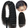 Natural color preplucked bleached knots human hair lace wigs for black women jerry curl frontal wig semi human hair wig vendors